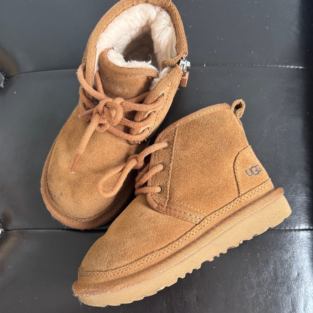 UGG Kids Tan Suede Boots